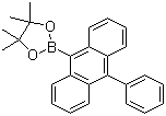 结构式 CAS# 460347-59-5, (10-苯基-9-蒽基)硼酸频哪醇酯
