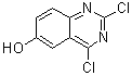结构式 CAS# 464927-05-7, 2,4-二氯-6-喹唑啉醇