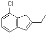 结构式 CAS# 468756-78-7, 7-氯-2-乙基-1H-茚