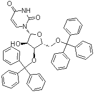 structure of CAS# 4710-75-2, 3',5'-Di-O-trityluridine;NSC 96000