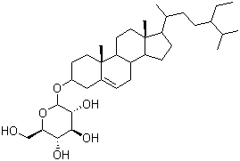 Daucosterol molecular structure (CAS 474-58-8)