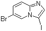 结构式 CAS# 474706-74-6, 6-溴-3-碘咪唑并[1,2-a]吡啶