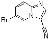 structure of CAS# 474708-98-0, 6-Bromoimidazo[1,2-a]pyridine-3-carbonitrile