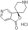 structure of CAS# 475152-16-0, Spiro[furo[3,4-c]pyridine-3(1H),4'-piperidin]-1-one hydrochloride;Spiro[furo[3,4-c]pyridine-3,4'-piperidin]-1-one hydrochloride
