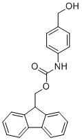 structure of CAS# 475160-83-9, 4-(Fmoc-amino)benzyl Alcohol;(9H-Fluoren-9-yl)methyl (4-(hydroxymethyl)phenyl)carbamate