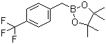 structure of CAS# 475250-46-5, 4-(Trifluoromethyl)benzylboronic acid pinacol ester;2-(4-(Trifluoromethyl)benzyl)-4,4,5,5-tetramethyl-1,3,2-dioxaborolane