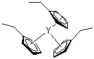structure of CAS# 476364-59-7, Tris(ethylcyclopentadienyl)yttrium