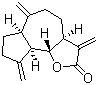 structure of CAS# 477-43-0, Dehydrocostus lactone;(3aS,6aR,9aR,9bS)-Decahydro-3,6,9-tris(methylene)azuleno[4,5-b]furan-2(3H)-one