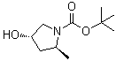 structure of CAS# 477293-60-0, tert-Butyl (2S,4S)-4-Hydroxy-2-methylpyrrolidine-1-carboxylate;1,1-Dimethylethyl (2S,4S)-4-hydroxy-2-methyl-1-pyrrolidinecarboxylate