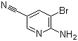结构式 CAS# 477871-32-2, 2-氨基-3-溴-5-氰基吡啶
