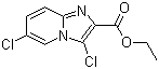 结构式 CAS# 478040-91-4, 3,6-二氯咪唑并[1,2-a]吡啶-2-甲酸乙酯