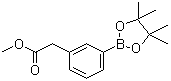 结构式 CAS# 478375-42-7, 3-(2-甲氧基-2-氧代乙基)苯硼酸频哪醇酯
