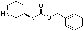 结构式 CAS# 478646-32-1, (R)-哌啶-3-基氨基甲酸苄酯