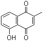 structure of CAS# 481-42-5, Plumbagin;2-Methyl-5-hydroxy-1,4-naphthalenedione; 2-Methyl-5-hydroxy-1,4-naphthoquinone; 2-Methyljuglone; 5-Hydroxy-2-methyl-1,4-naphthoquinone; NSC 236613; NSC 688284; Plumbagine; Plumbagone