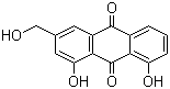 structure of CAS# 481-72-1, Aloe-emodin;1,8-Dihydroxy-3-(hydroxymethyl)anthraquinone;