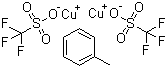 structure of CAS# 48209-28-5, Copper(I) trifluoromethanesulfonate toluene complex
