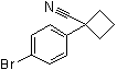 structure of CAS# 485828-58-8, 1-(4-Bromophenyl)cyclobutanecarbonitrile