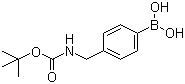 结构式 CAS# 489446-42-6, 4-(N-叔丁氧羰基氨甲基)苯硼酸