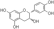 结构式 CAS# 490-46-0, 表儿茶素; 2-(3,4-羟基苯基)-3,4-二氢-2H-1-苯并吡喃-3,5,7-三醇; EC