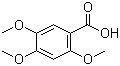 structure of CAS# 490-64-2, 2,4,5-Trimethoxybenzoic acid;Asaronic acid
