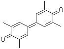 structure of CAS# 4906-22-3, 3,3',5,5'-Tetramethyldiphenoquinone;3,3'5,5'-Tetramethyl-4,4'-diphenoquinone; 4-(3,5-Dimethyl-4-oxo-2,5-cyclohexadien-1-ylidene)-2,6-dimethyl-5-cyclohexadien-1-one