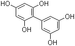 structure of CAS# 491-45-2, 2,4,6,3',5'-Biphenylpentol;NSC 65069; Phloroglucide