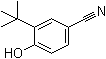 structure of CAS# 4910-04-7, 3-tert-Butyl-4-hydroxybenzonitrile;2-tert-Butyl-4-cyanophenol