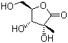 structure of CAS# 492-30-8, 2-C-Methyl-D-ribono-1,4-lactone;3,4-Dihydroxy-5-(hydroxymethyl)-3-methyloxolan-2-one