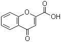 结构式 CAS# 4940-39-0, 4-苯并吡喃酮-2-羧酸; 色酮-2-甲酸