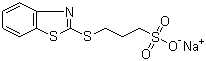 structure of CAS# 49625-94-7, Sodium 3-(benzothiazol-2-ylthio)-1-propanesulfonate;3-(Benzothiazol-2-ylthio)-1-propanesulfonic acid sodium salt; ZPS
