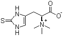 结构式 CAS# 497-30-3, 麦角硫因; 2-巯基组氨酸甜菜碱