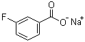 结构式 CAS# 499-57-0, 3-氟苯甲酸钠