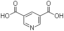 结构式 CAS# 499-81-0, 3,5-吡啶二甲酸; 3,5-吡啶二羧酸