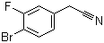 结构式 CAS# 499983-13-0, 4-溴-3-氟苯乙腈