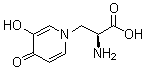 structure of CAS# 500-44-7, L-Mimosine;Leucaenine; Leucaenol; Leucenine; Leucenol; Mimosin; NSC 69188