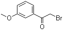 2-Bromo-3'-methoxyacetophenone molecular structure (CAS 5000-65-7)
