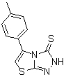 structure of CAS# 500112-74-3, 5-(4-Methylphenyl)thiazolo[2,3-c]-1,2,4-triazole-3(2H)-thione