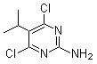 结构式 CAS# 500161-46-6, 2-氨基-4,6-二氯-5-异丙基嘧啶