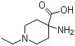 结构式 CAS# 500756-05-8, 4-氨基-1-乙基-4-哌啶羧酸