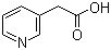 结构式 CAS# 501-81-5, 3-吡啶乙酸; 吡啶-3-乙酸