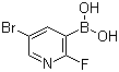 5-Bromo-2-fluoro-3-pyridylboronic acid molecular structure (CAS 501435-91-2)