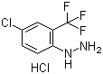 结构式 CAS# 502496-20-0, 4-氯-2-(三氟甲基)苯肼盐酸盐