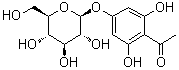 结构式 CAS# 5027-30-5, 根皮乙酰苯 4-O-beta-D-吡喃葡萄糖苷
