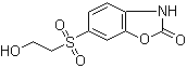 structure of CAS# 5031-74-3, 6-[(2-Hydroxyethyl)sulfonyl]benzoxazol-2-(3H)one