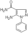结构式 CAS# 50427-77-5, 5-氨基-1-苯基吡唑-4-甲酰胺