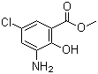 structure of CAS# 5043-81-2, Methyl 3-amino-5-chloro-2-hydroxybenzoate ;3- Amino-5-chloro-2-hydroxybenzoic acid methyl ester