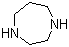 structure of CAS# 505-66-8, Homopiperazine;1,4-Diazacycloheptane; Hexahydro-1,4-diazepine; Perhydro-1,4-diazepine