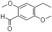 structure of CAS# 50505-61-8, 2,5-Dimethoxy-4-ethylbenzaldehyde;4-Ethyl-2,5-dimethoxybenzaldehyde