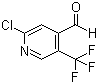 structure of CAS# 505084-57-1, 2-Chloro-5-(trifluoromethyl)-4-pyridinecarboxaldehyde