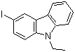 结构式 CAS# 50668-21-8, 3-碘-9-乙基咔唑